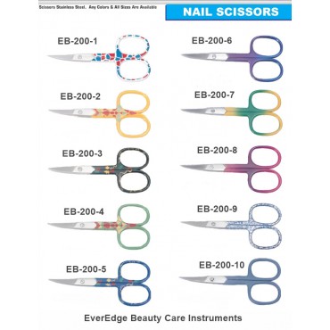 Nail Scissor fat shape / Cuticle Scissor / 9cm / Straights tips
