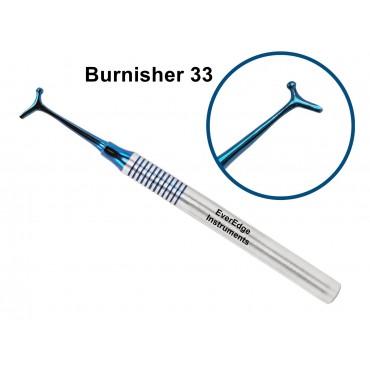 Burnisher 33 / Hollow Handle 9.5mm / Operative Instruments / Restorative Instruments / Laboratory Instruments / Titanium Coated