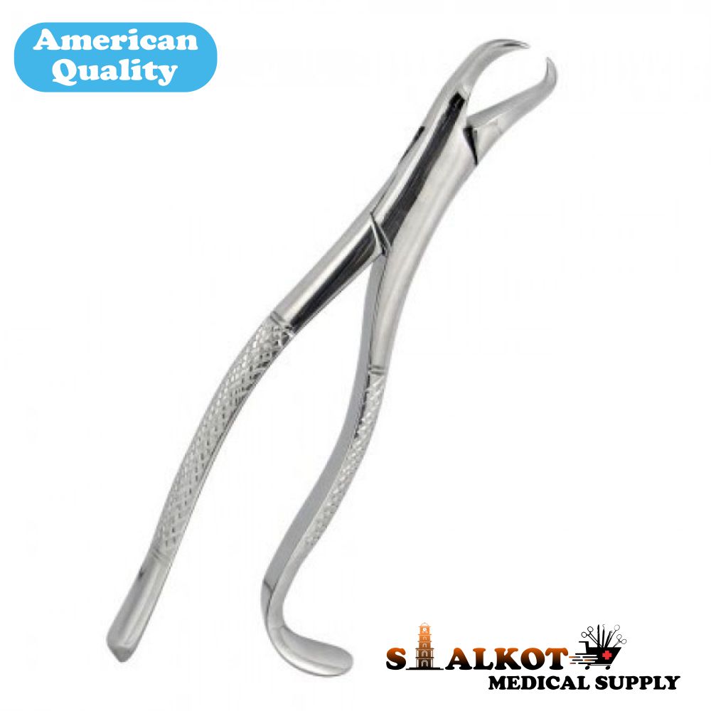 16 Cowhorn Extraction Forceps / thumb hook  / 1st and Lower 2nd Molars forceps
